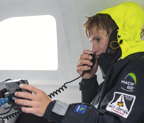 Francois Gabart onboard Macif - 2012 Vendee Globe &copy; Vincent Curutchet / DPPI / Vendée Globe 